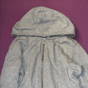 Zip up grey hoodie